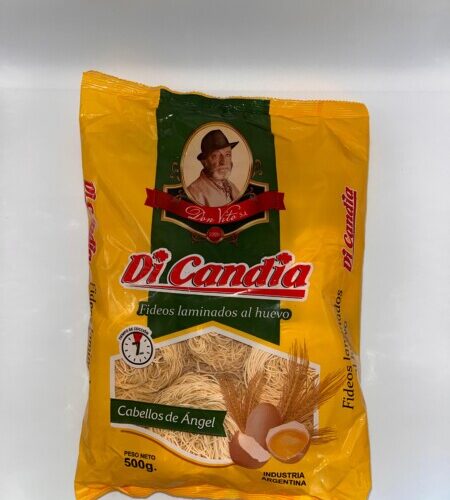 FIDEOS DI CANDIA AL HUEVO 10X500 Nº1-Nº2-Nº3-Nº4-TALLARIN-ESPINACA-MORRON-DOBLADITO-CABELLO DE ANGEL