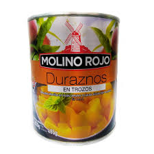 DURAZNO MOLINO ROJO TROZO X850