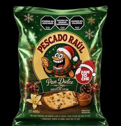 PAN DULCE PESCADO RAUL C/CHIPS DE D/LECHE X400